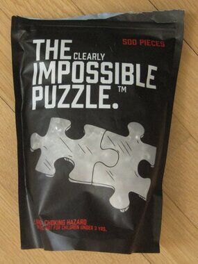 The Clearly Impossible Puzzle 500 Pieces Hard Challenging Transparent Pieces